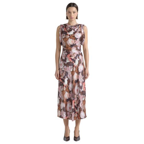 Cue Print Cowl Neck Midi Dress
